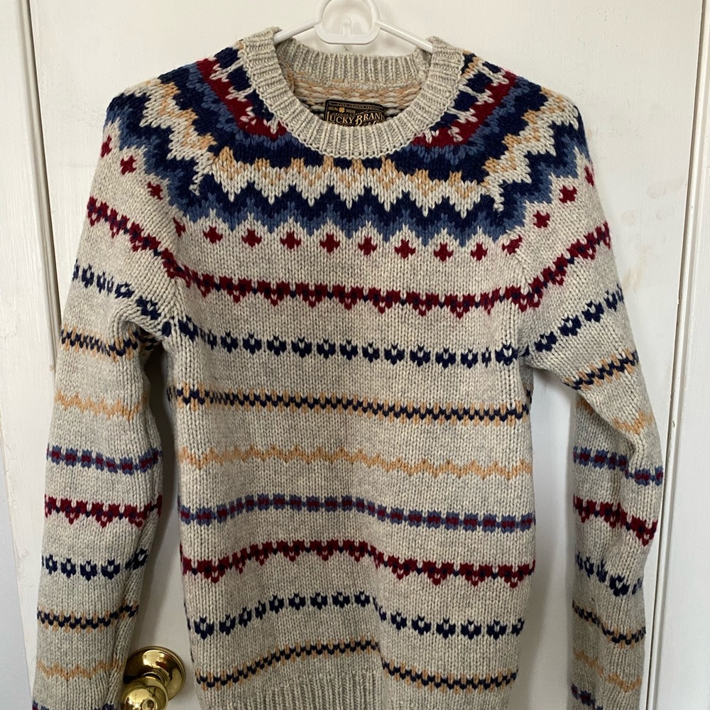 Lucky Brand Multi Color Sweater size Small
